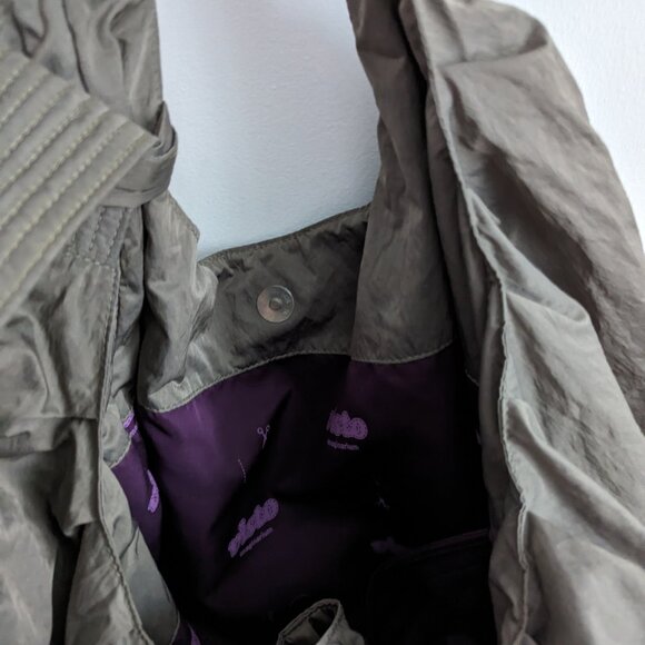 Vista greige taffeta handbag - Picture 8 of 8